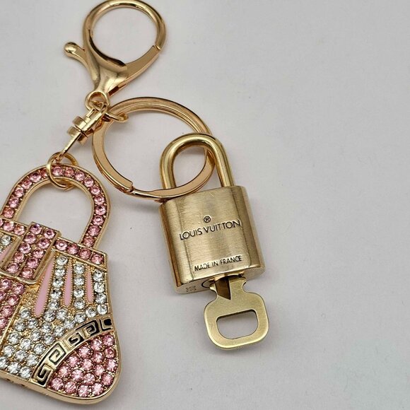 Authentic Louis Vuitton Lock & Key with unbranded Bagcharm, Keycharm, Keychain - Picture 5 of 8